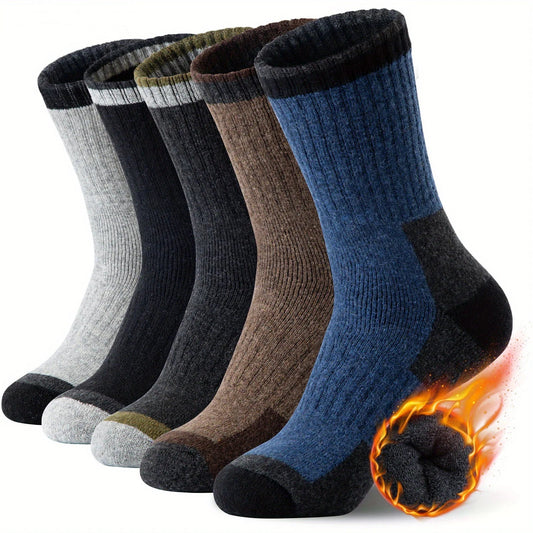 Winter Merino Wool Socks Thickened Warm Moisture Wicking Hiking Socks Men Women Thermal Breathable Durable Cycling Outdoor Socks