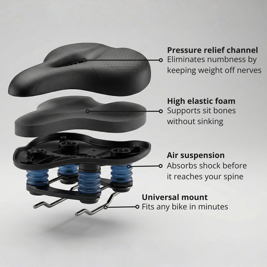 Pressure-Relief Endurance Saddle